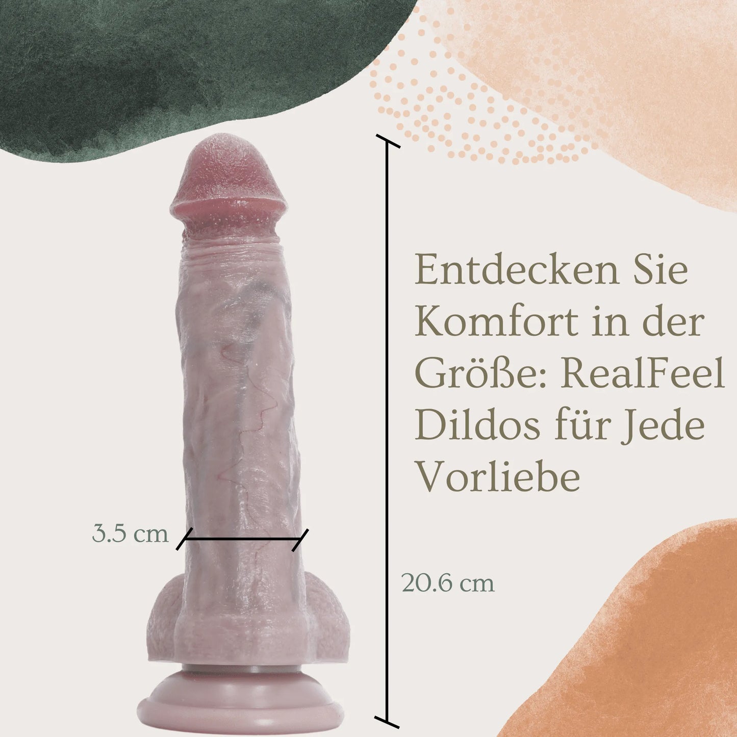 Design Realistico e Curvo del Dildo